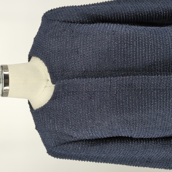 Talbots Tweed Jacket Blue 6 preppy fall Business casual holiday classic parisian - Picture 3 of 7